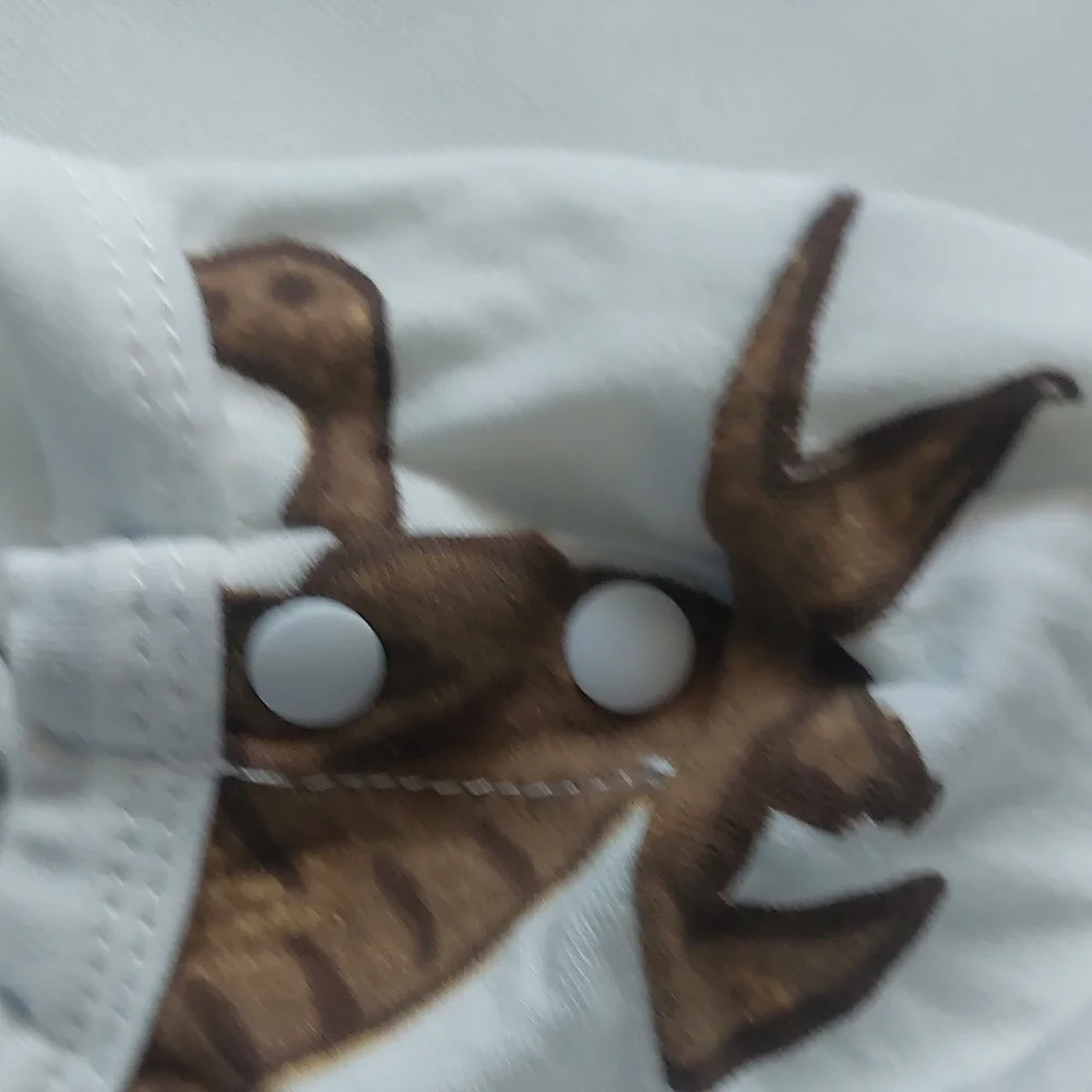 Infant Gray‎ and White Romper Set 2 Piece 6 Mns